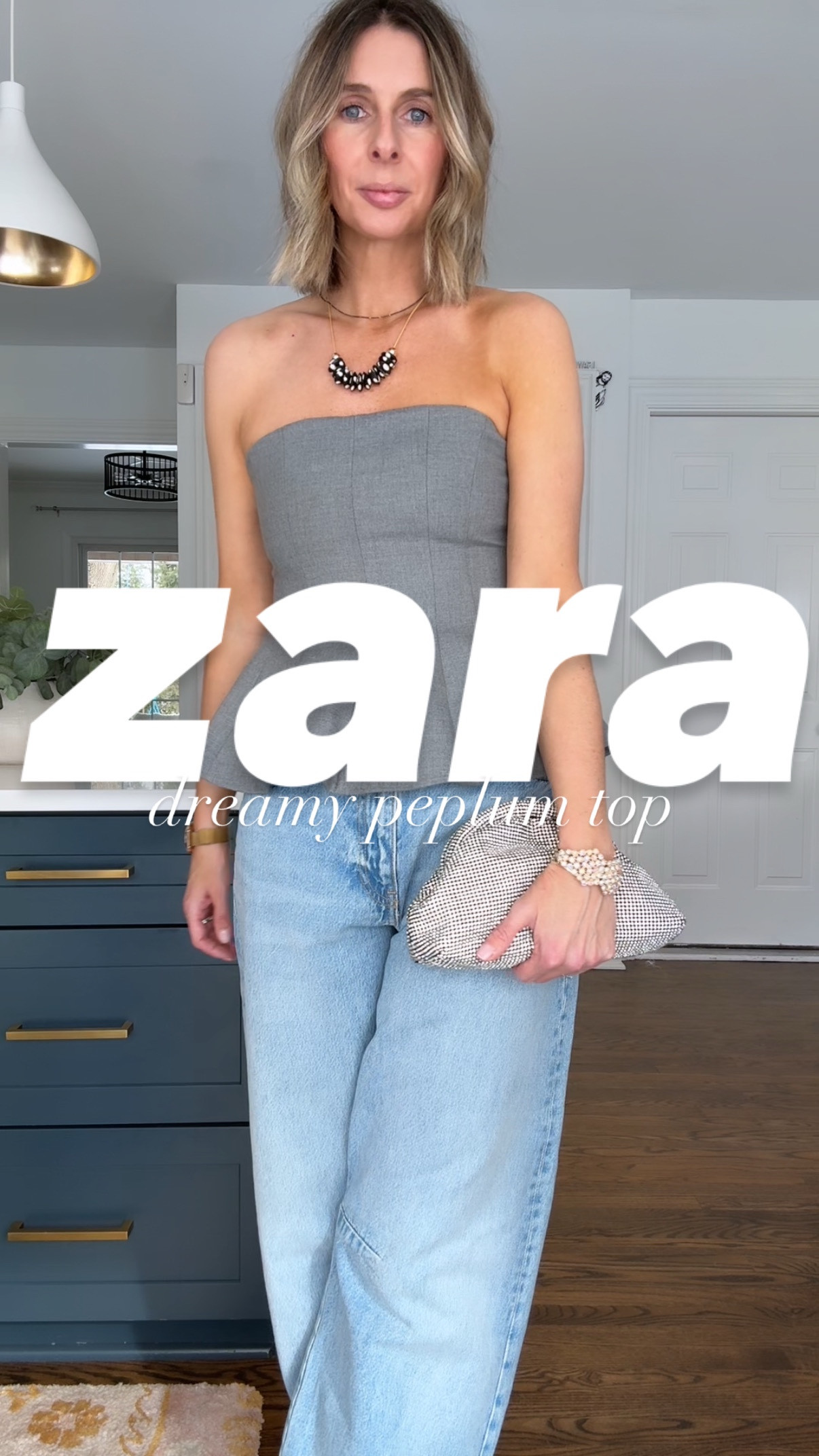 such a beautiful peplum top. changing the jeans totally switches up the vibe.✌️ 

and, i’m obsessed with this necklace!  search The Sawyer use code LOVE for 10% off at sparkleforthesoul.com. 

sizing…
peplum - small
black jeans - 4
blue jeans - 4

#effortlessstyle #styleover40 #peplum #dressingup #datenight

effortless style + daily outfit inspo for over 40s. are you trying to rediscover your style, i got you. want to elevate your everyday looks, i got you. want easy, effortless style, i got you! come follow me @houseofmagpye 🫶

blue jeans, wide leg jeans, favorite jeans, zara jeans, zara style, zara, date night outfit.


#LTKWatchNow #LTKOver40 #LTKFindsUnder50