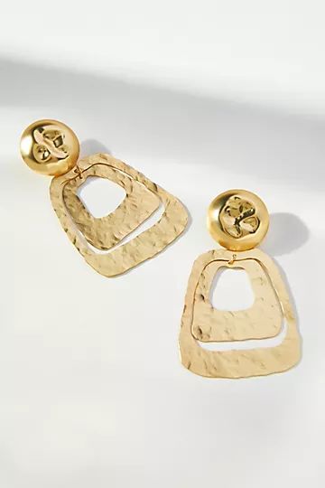 Hammered Drop Earrings | Anthropologie (US)