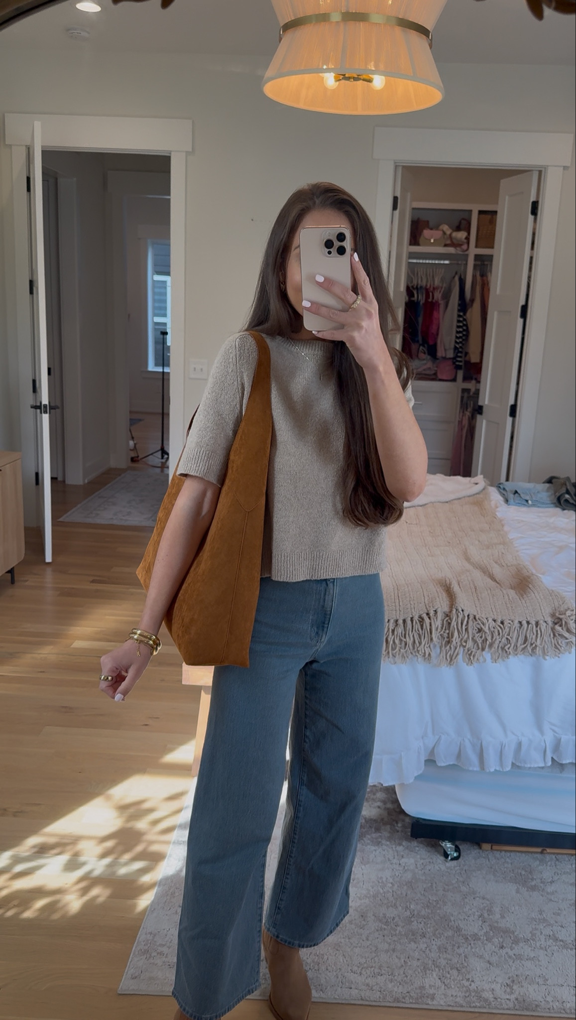 Love this brown brown suede bag. It is the perfect every day purse

fall purse, target purse, fall tote 

 