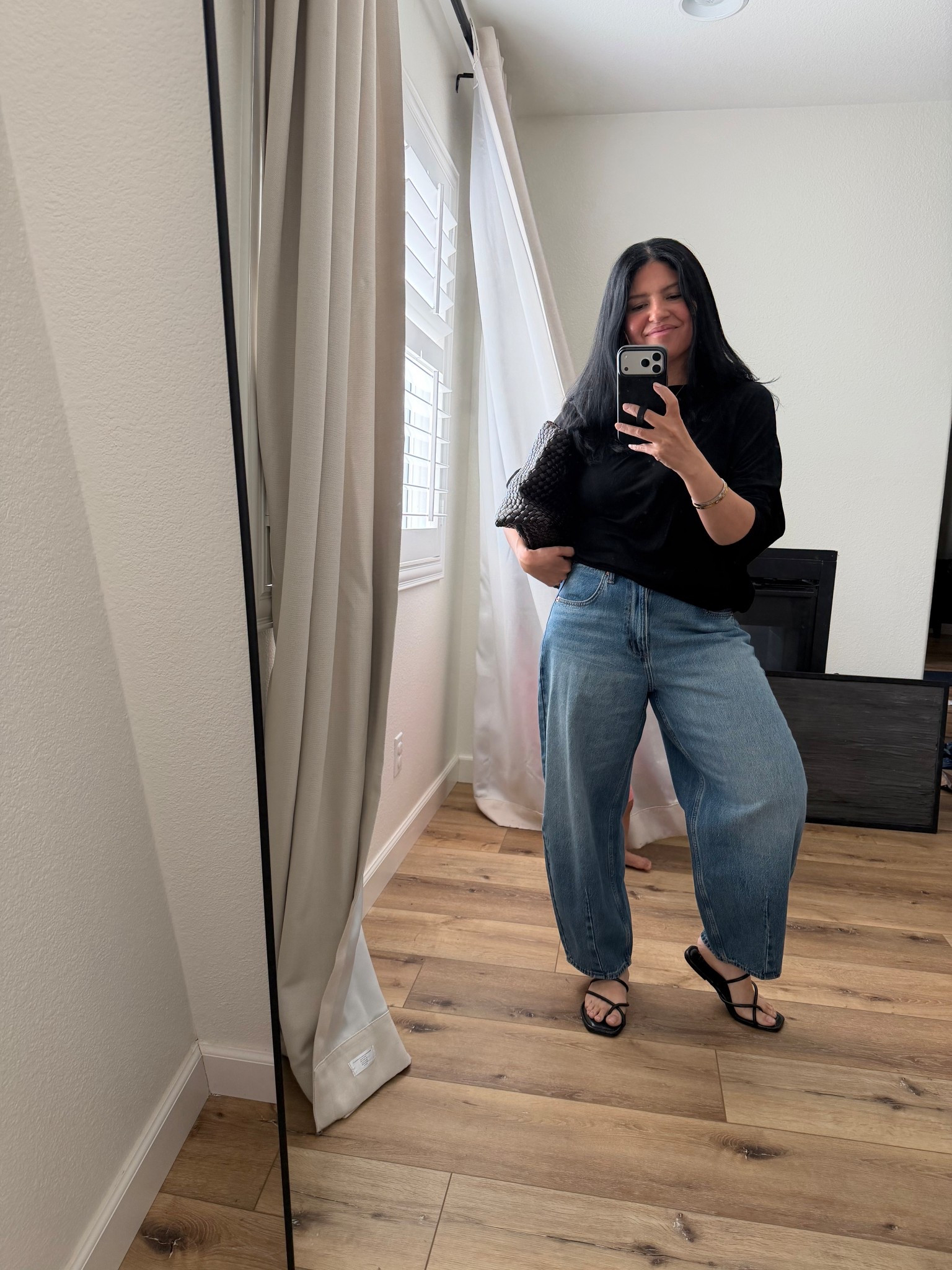 OOTD details //: large in the top (I’m in between sizes and could if done a medium too). Pants are a slight barrel fit in a 10.



#LTKmomlife #LTKootd #LTKOver40