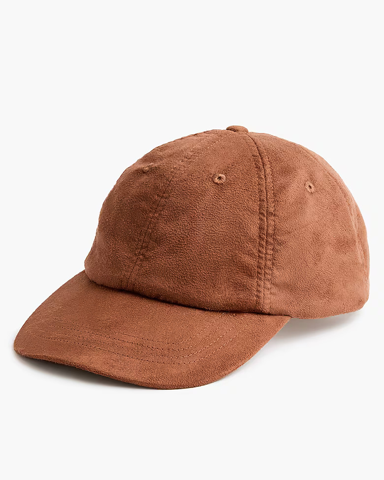Faux-suede baseball cap | J.Crew Factory