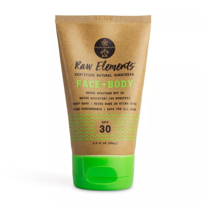 Raw Elements Face and Body Sunscreen Tube - SPF 30 - 3 fl oz | Target