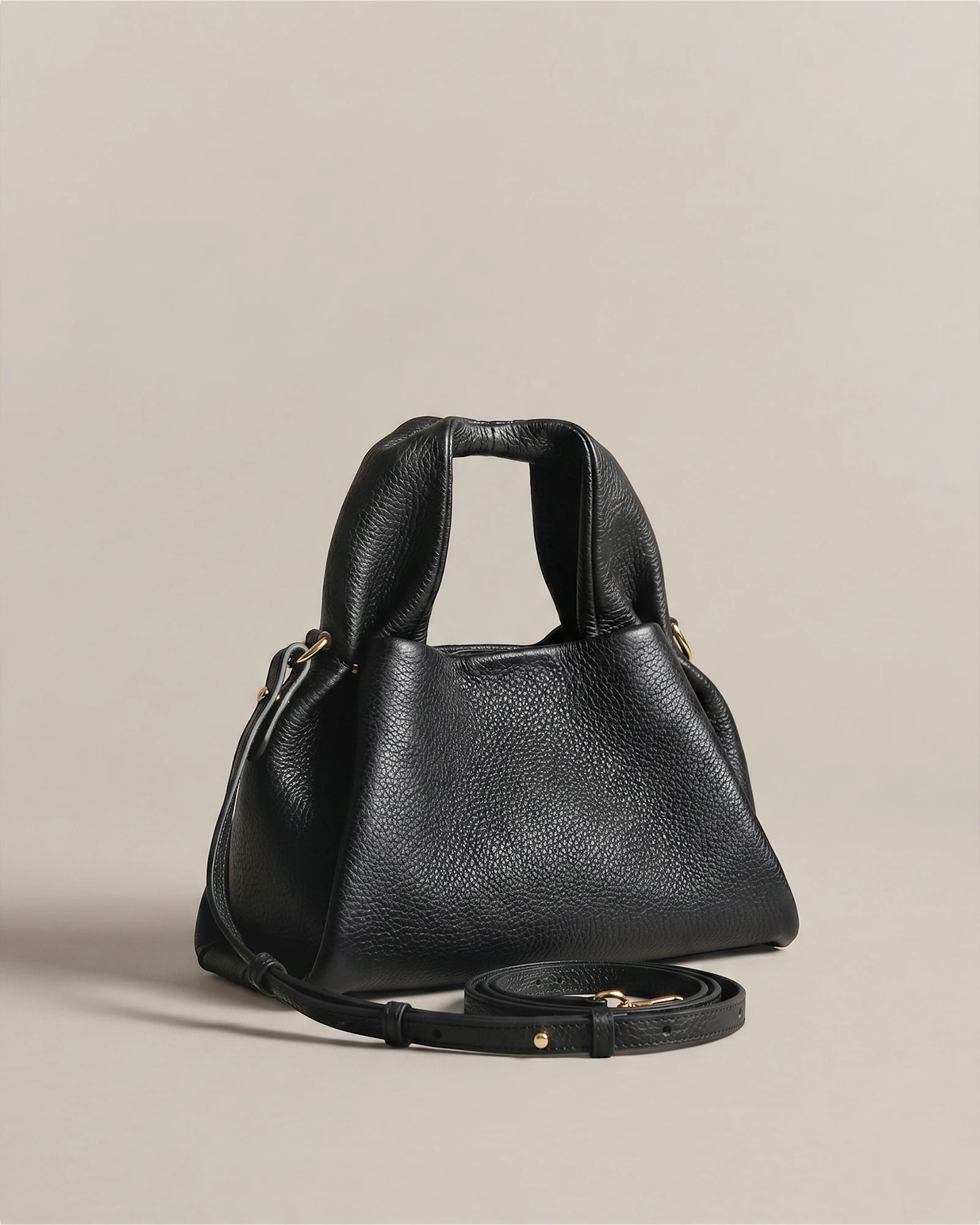 Quince | Women's Italian Leather Trapeze Crossbody in Cognac | Quince