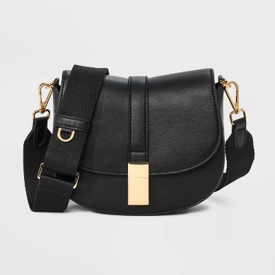 Saddle Crossbody Bag - A New Day™ Black | Target