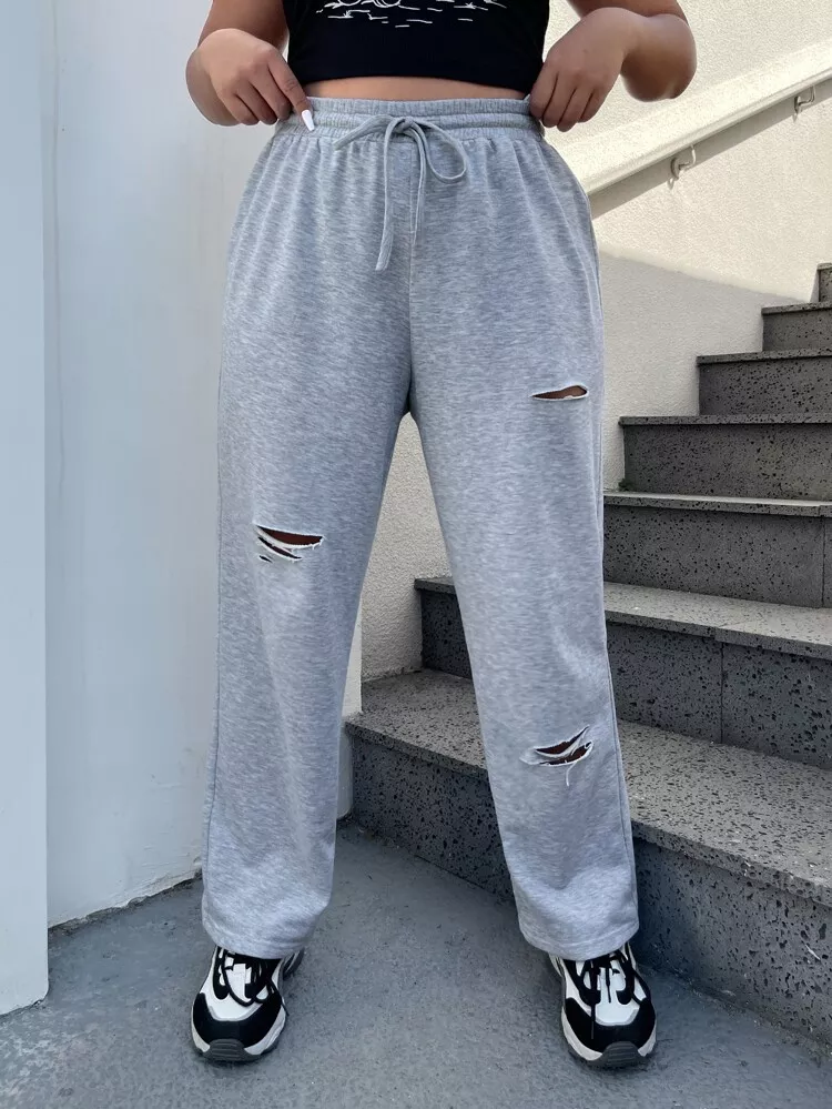 Sweatpants ripped discount