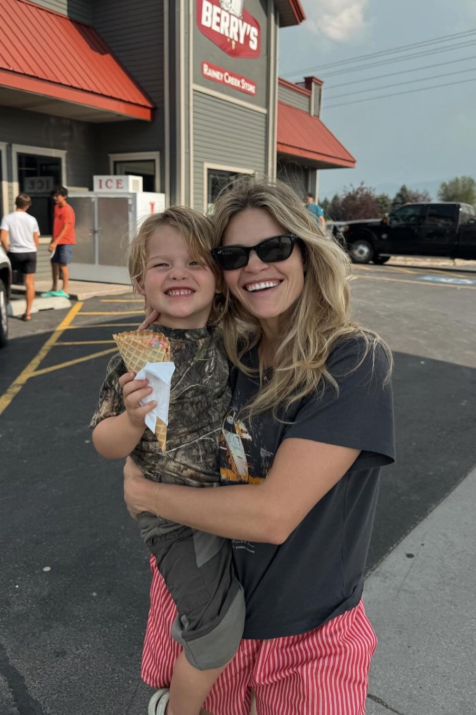 Road trip to camp! Pit stop for ice cream with Leo 🤍🎣 

kids l sunglasses 

#LTKKids #LTKTravel