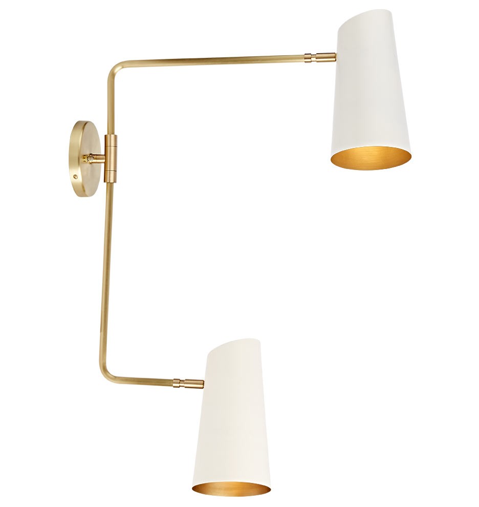 Cypress Double Swing Arm Sconce Item # A6010 | Rejuvenation