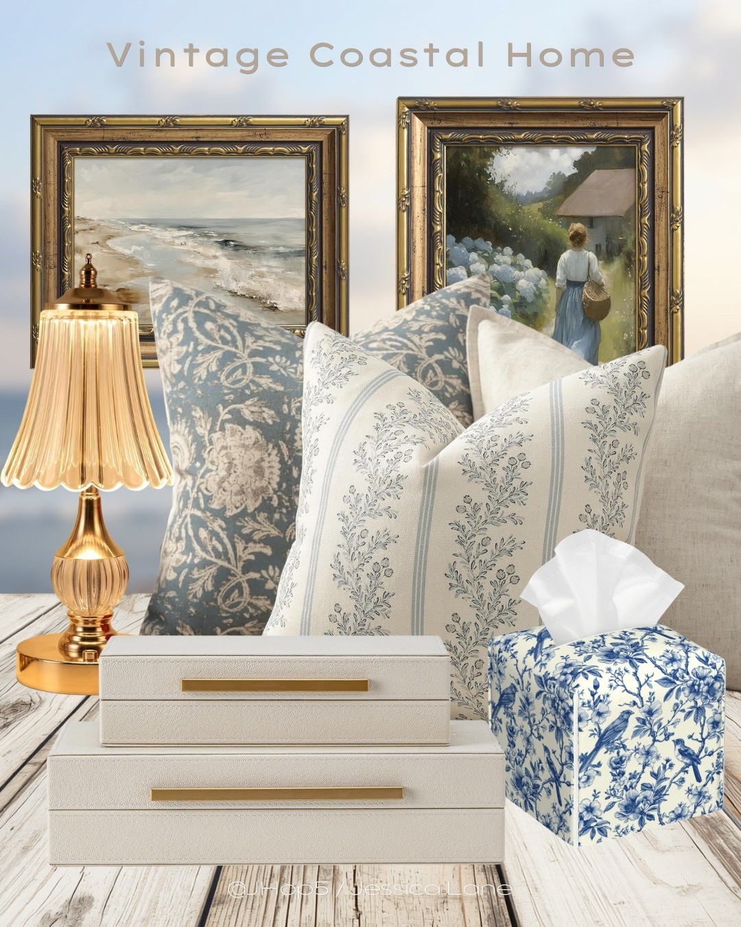 Bring vintage coastal charm into your home with these beautiful blue and white florals and elegant gold framed art. This curated look perfectly blends classic seaside vibes with timeless, antique elegance.#coastaldecor #vintagehome #blueandwhite #grandmillennial

#LTKHome #LTKSaleAlert #LTKSeasonal