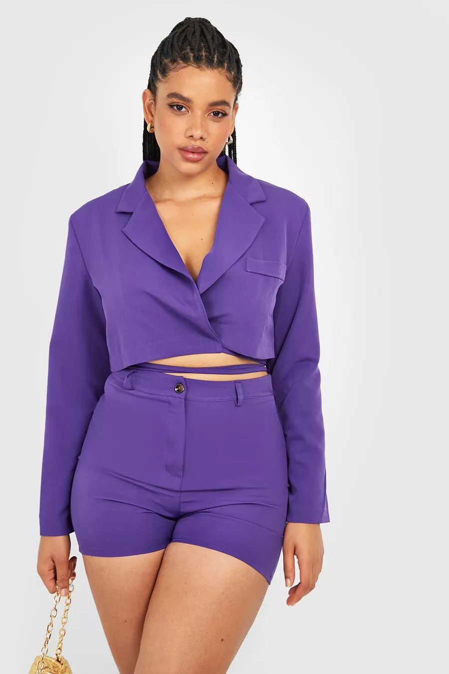 Plus Woven Tailored Shorts | Boohoo.com (US & CA)