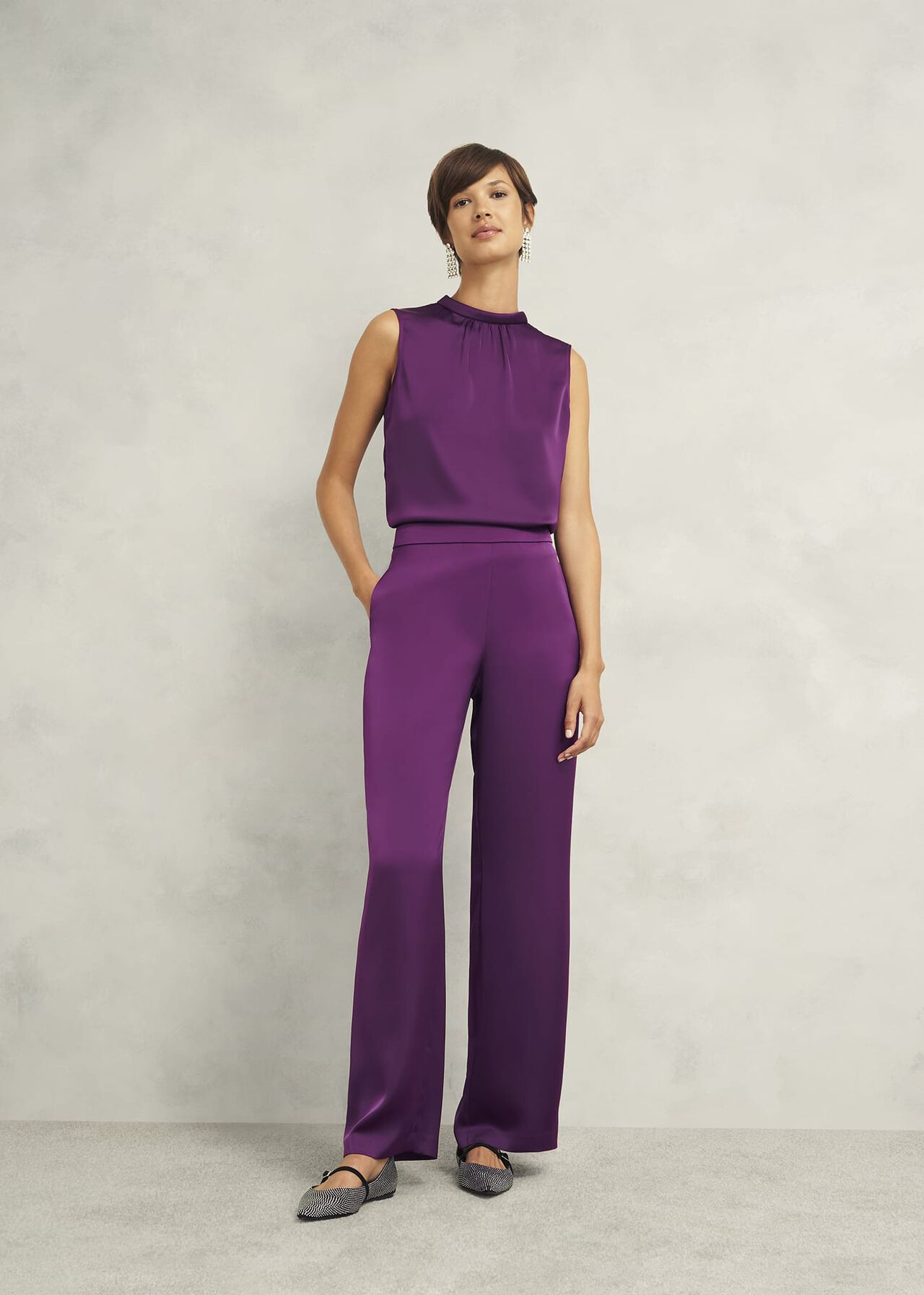 Judith Satin Pant | Hobbs US | | Hobbs