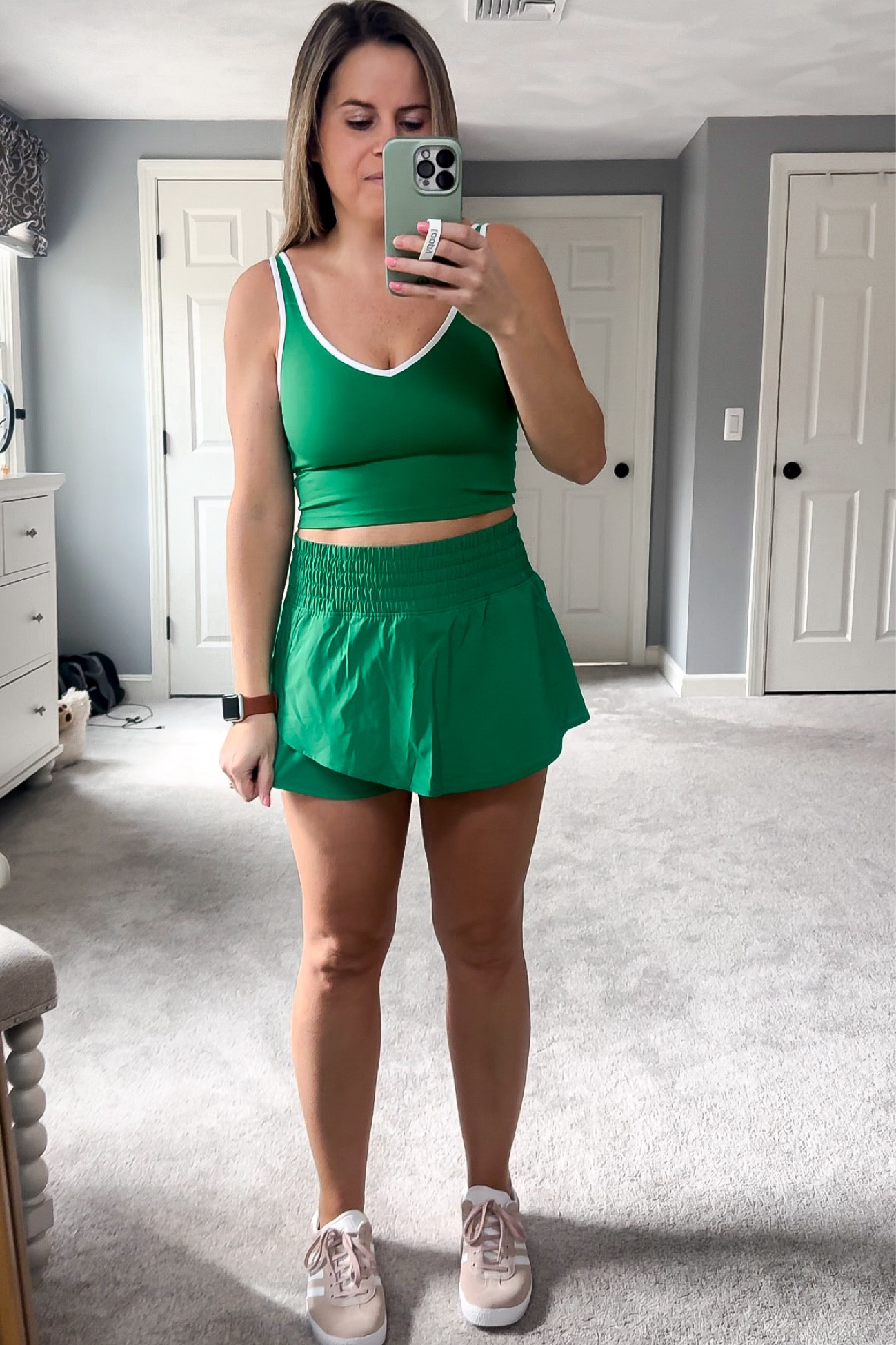 Athleisure outfit, athletic skort, athletic skirt, bra tank, workout top, aerie outfit, tennis skort, golf skort, tennis skirt



#LTKfitness #LTKstyletip #LTKfindsunder50