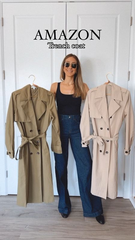 Amazon trench coat outfit idea
Everything fits true to size 
I’m wearing a size small 

#LTKstyletip #LTKover40 #LTKshoecrush