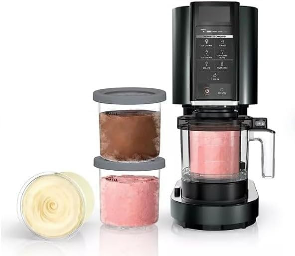 Ninja CREAMi Ice Cream & Sorbet Maker – 4 Pint Containers Included, Create Ice Cream, Gelato, M... | Amazon (US)