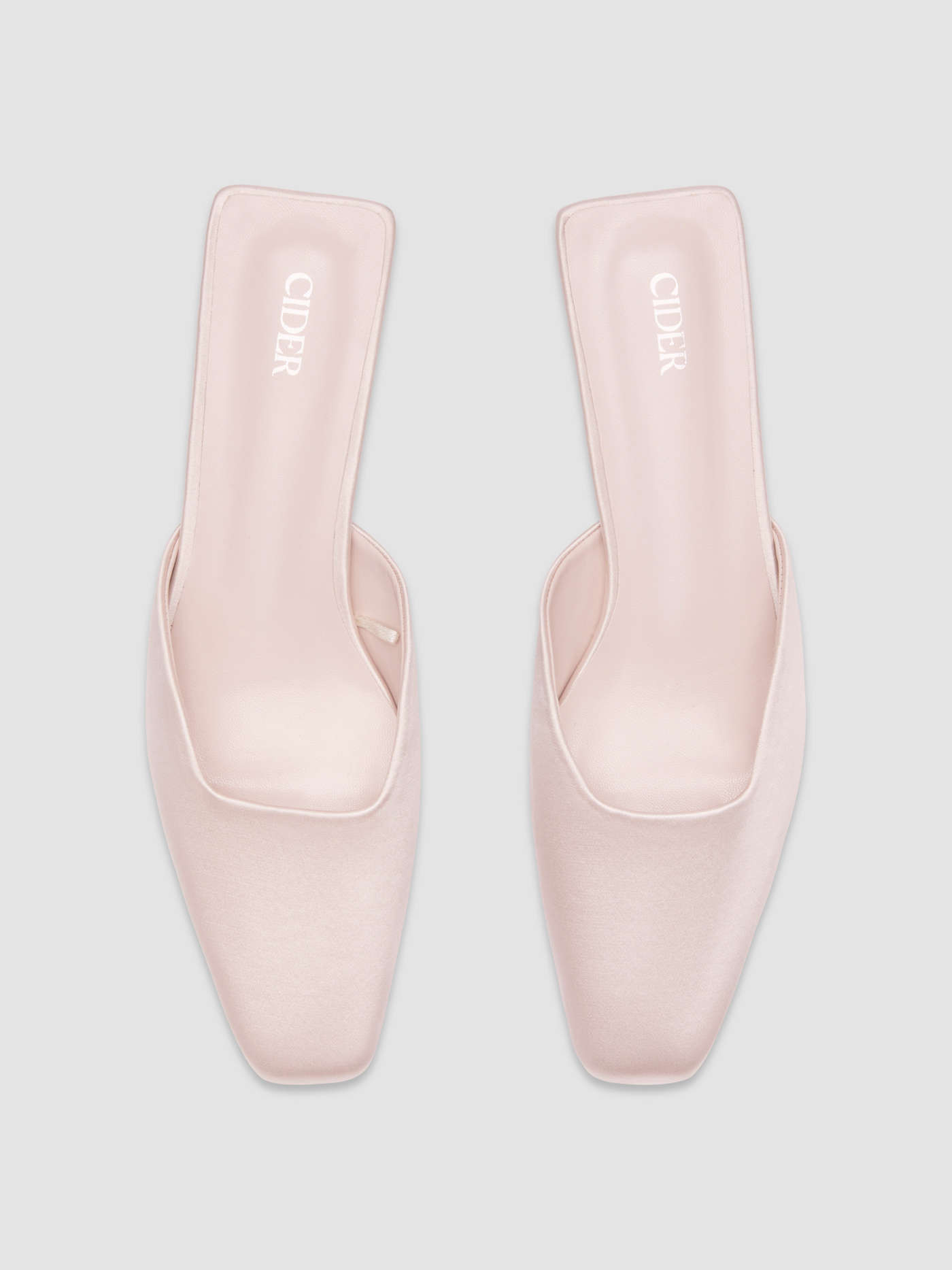 SATIN MULE KITTEN HEELS | Cider