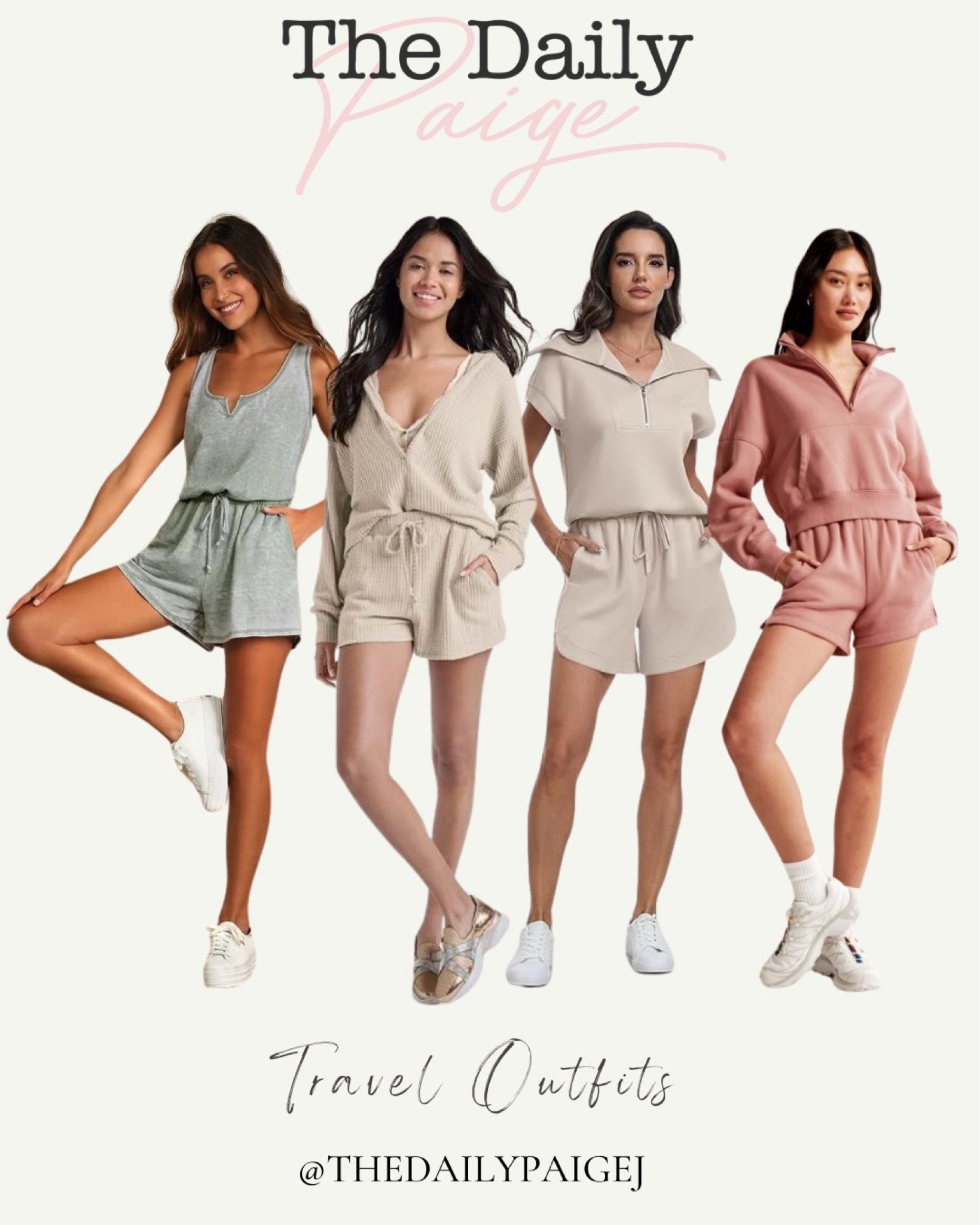 Looking for some travel outfits for warmer weather? I love these shorts sets if you’re going somewhere warm and traveling by plane or car. 

Travel outfits for spring, matching short set, traveling rompers, travel outfits, travel sneakers

#LTKfindsunder50 #LTKfindsunder100 #LTKtravel