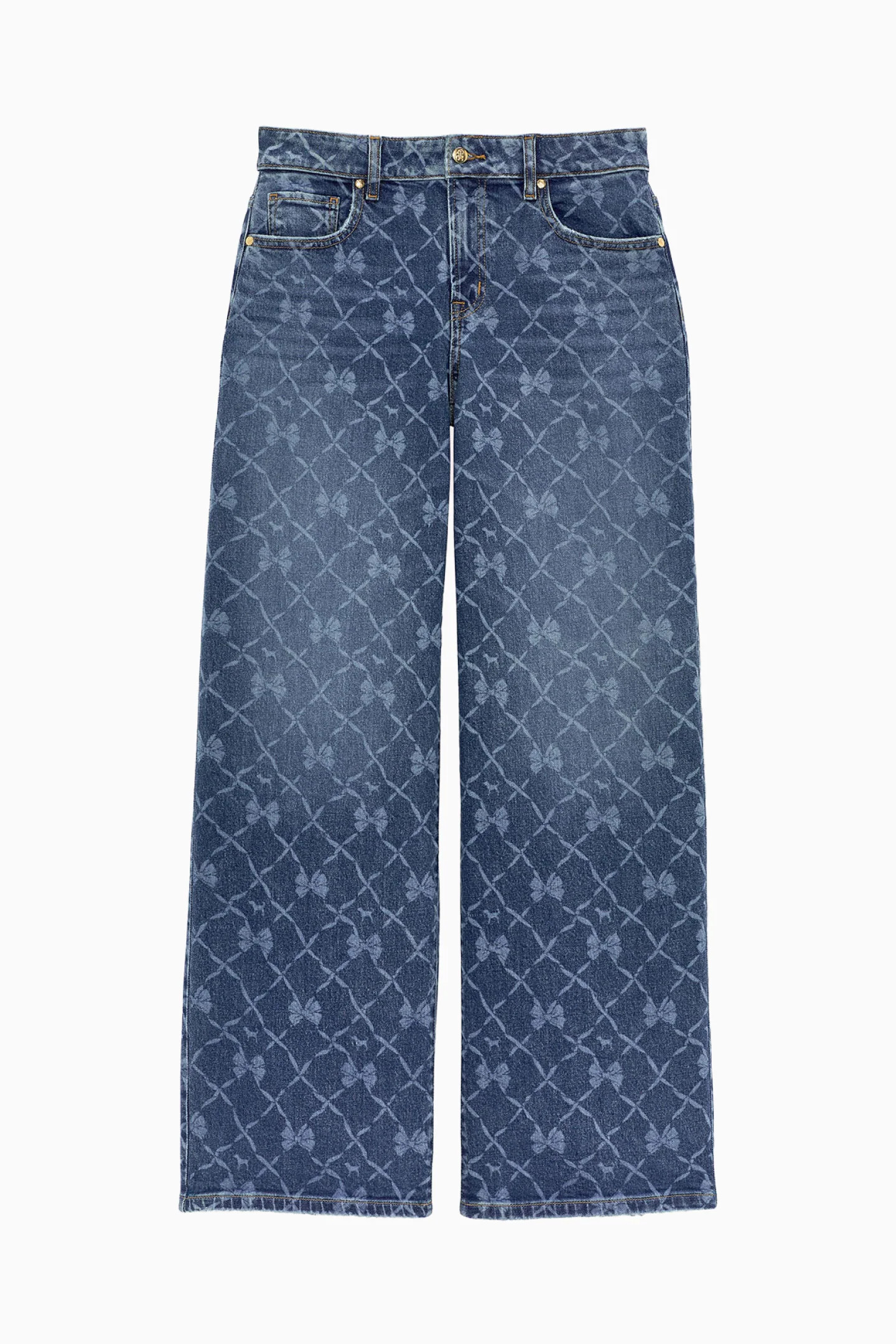 PINK x LoveShackFancy Denim Baggy High Rise Jeans | LoveShackFancy