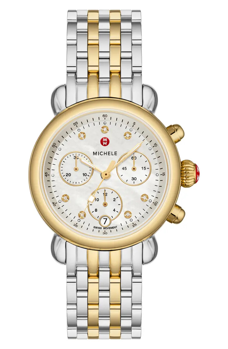 CSX Two-Tone Diamond Bracelet Watch, 36mm | Nordstrom Rack
