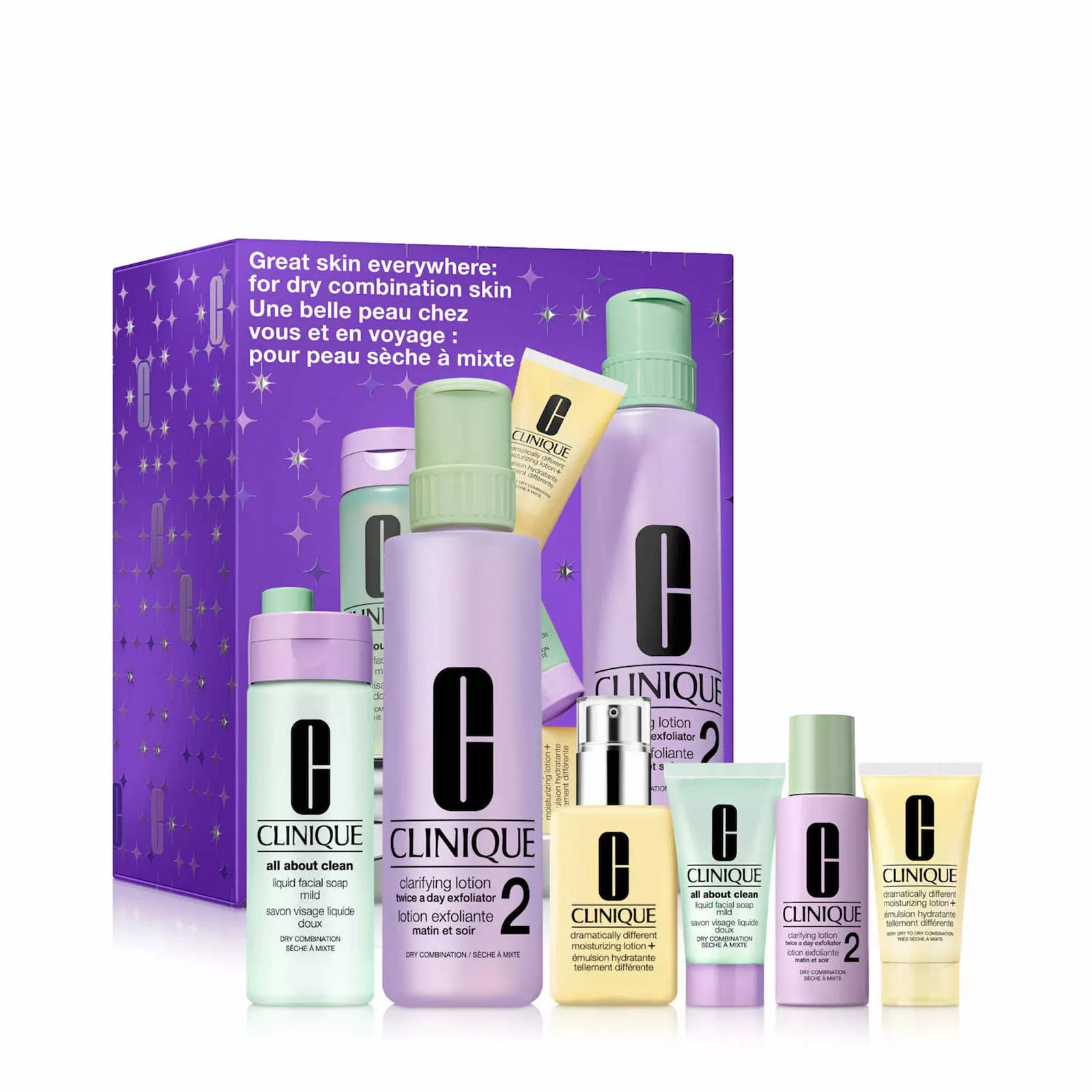 CLINIQUE Great Skin Everywhere Skincare Gift Set for Dry Combination Skin, None | Kohl's