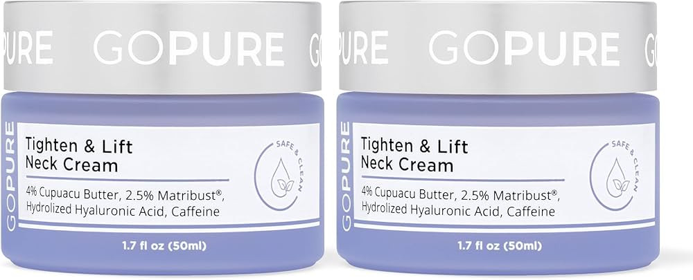 goPure Tighten & Lift Neck & Chest Moisturizer Cream for Visibly Firming, Tightening and Lifting ... | Amazon (US)