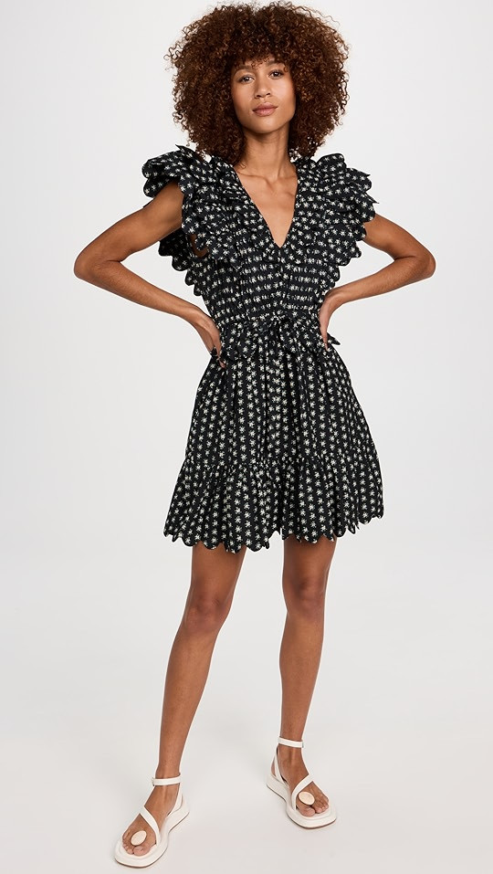 Pascala Print Flutter Sleeve Tunic Dress | Shopbop