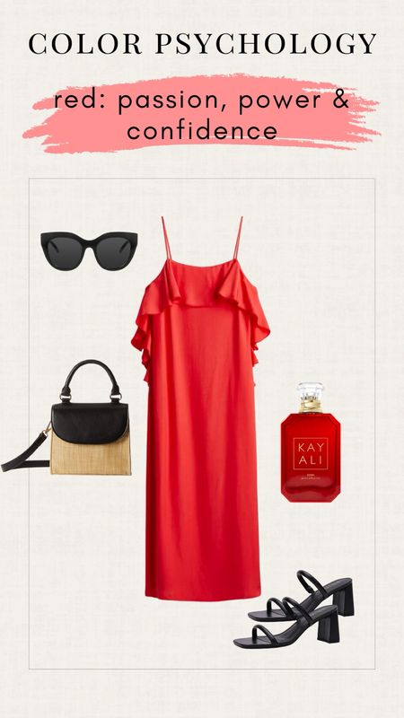 Red dress. Summer outfit. Date night look. Color fashion psychology.  

#LTKGiftGuide #LTKFestival #LTKSeasonal