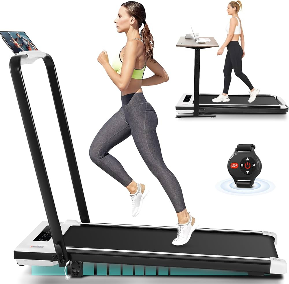 ANCHEER Under Desk Treadmill with Incline, 3 in 1 Walking Pad with Remote Control, 2.5HP Folding ... | Amazon (US)