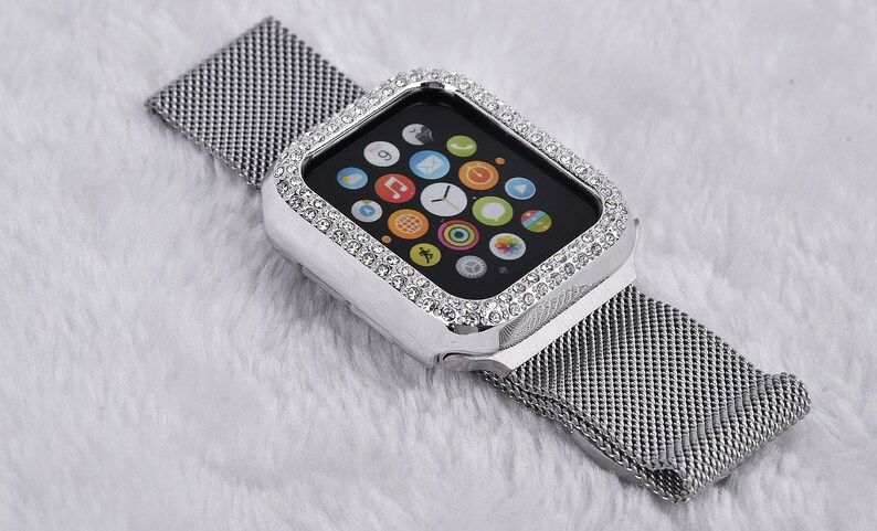 Bling Crystal Bezel Case Cover For Apple Watch 38mm 40mm 42mm | Etsy | Etsy (US)