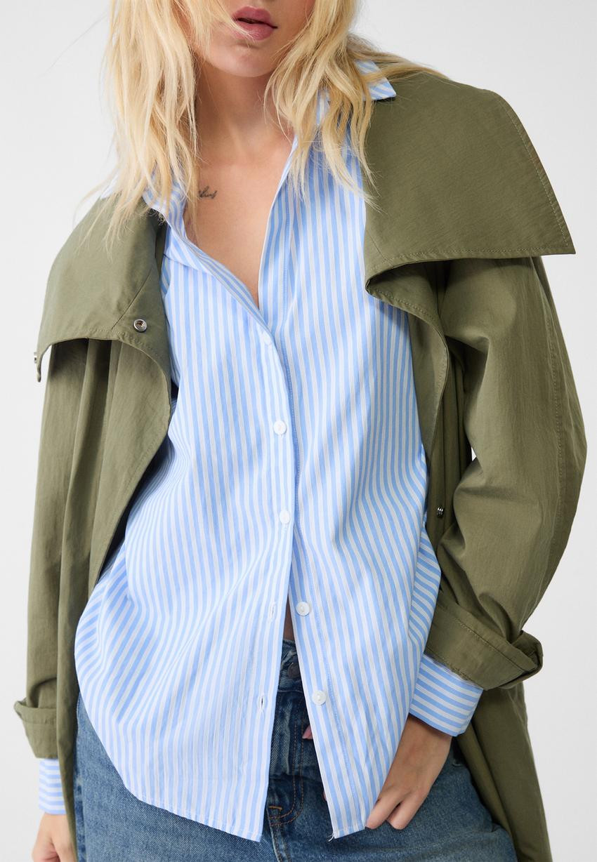 Hemd Popeline Streifen - Mode für Damen | Stradivarius Deutschland | Stradivarius DE