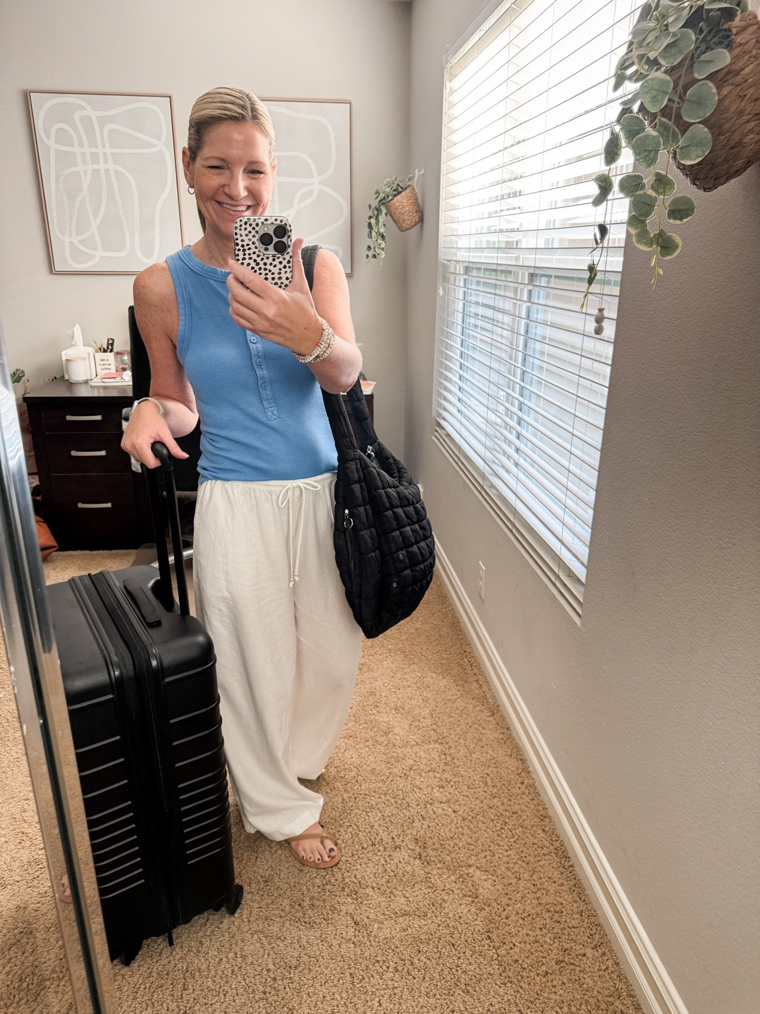 Road tripping in this repeat outfit with the comfiest Aerie tank and Target linen pants.

#LTKootd #LTKTravel #LTKOver40