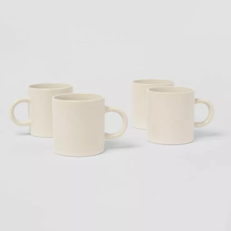 15oz 4pk Stoneware Tilley Mugs - Threshold™ | Target