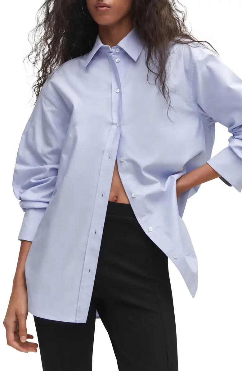Cotton Poplin Button-Up Shirt | Nordstrom