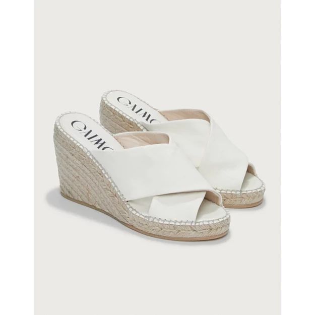 Leather High Wedge Mule Espadrilles | Shoes, Boots & Trainers | The  White Company | The White Company (UK)