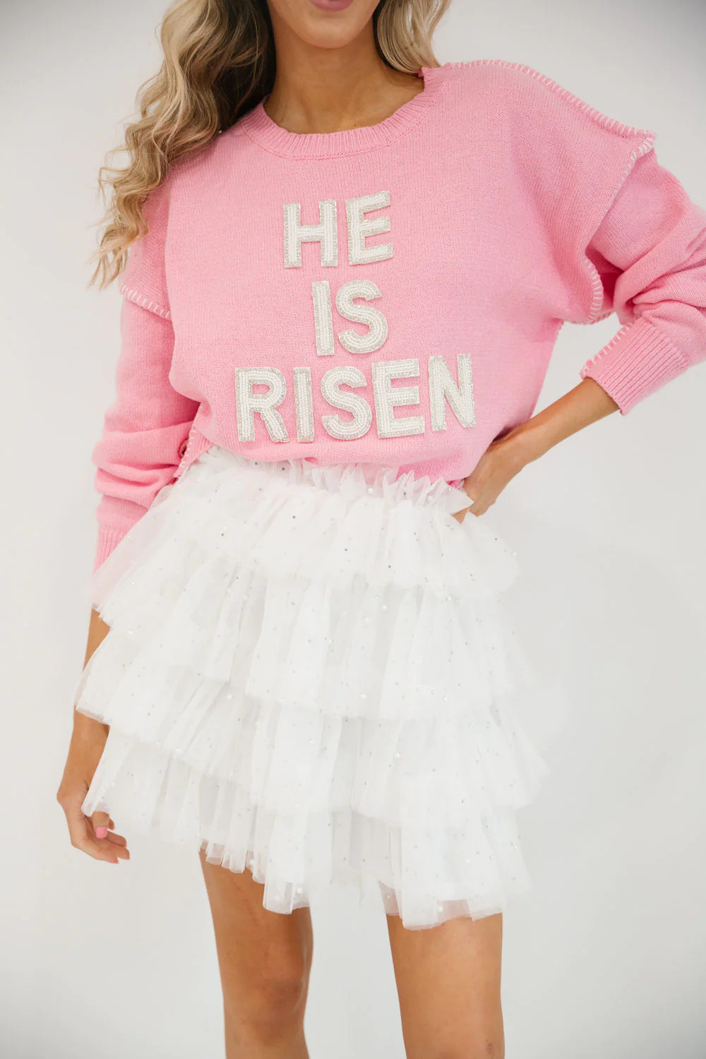 HE IS RISEN PULLOVERS AND SWEATERS | Judith March