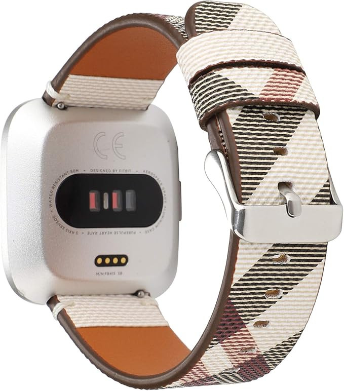 Bands for Fitbit Versa & Versa Lite/Versa 2, Jimbird PU Leather Replacement Bracelet Wrist Watch ... | Amazon (US)