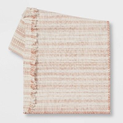 Woven Striped Throw Blanket Neutral - Threshold&#8482; | Target