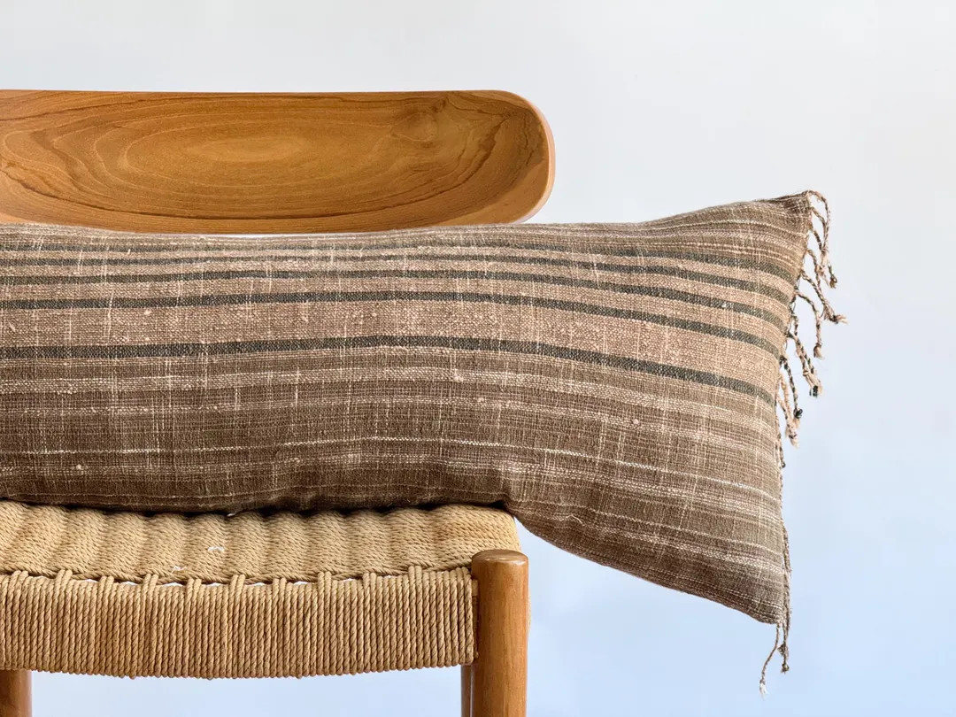 Hand Woven Natural Color Lumbar Pillow Cover ( Limited ) - Etsy | Etsy (US)