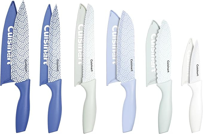 Cuisinart Advantage 12-Piece Kitchen Knife Set, Professional-Quality Nonstick Coated Stainless St... | Amazon (US)