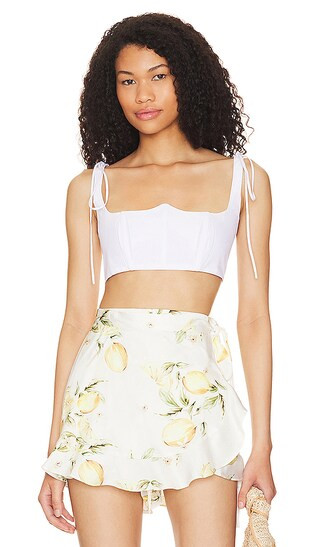 Layla Crop Top in White | Revolve Clothing (Global)