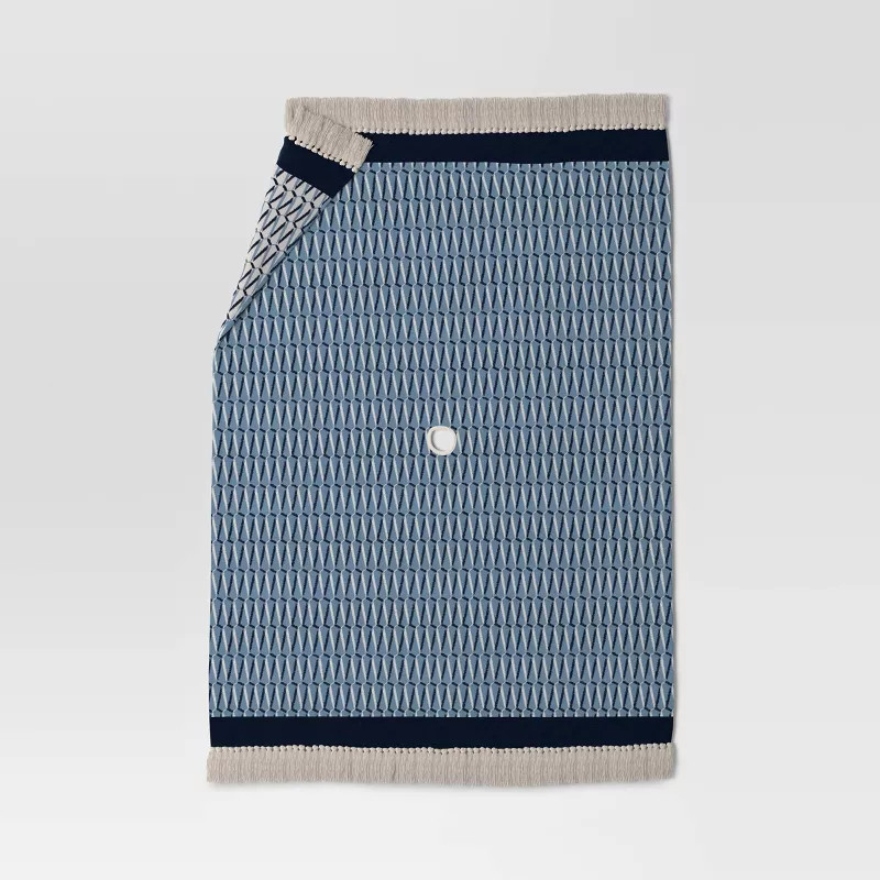 Jacquard 60"x80" Beach Blanket with Buckle Strap - Threshold™ | Target