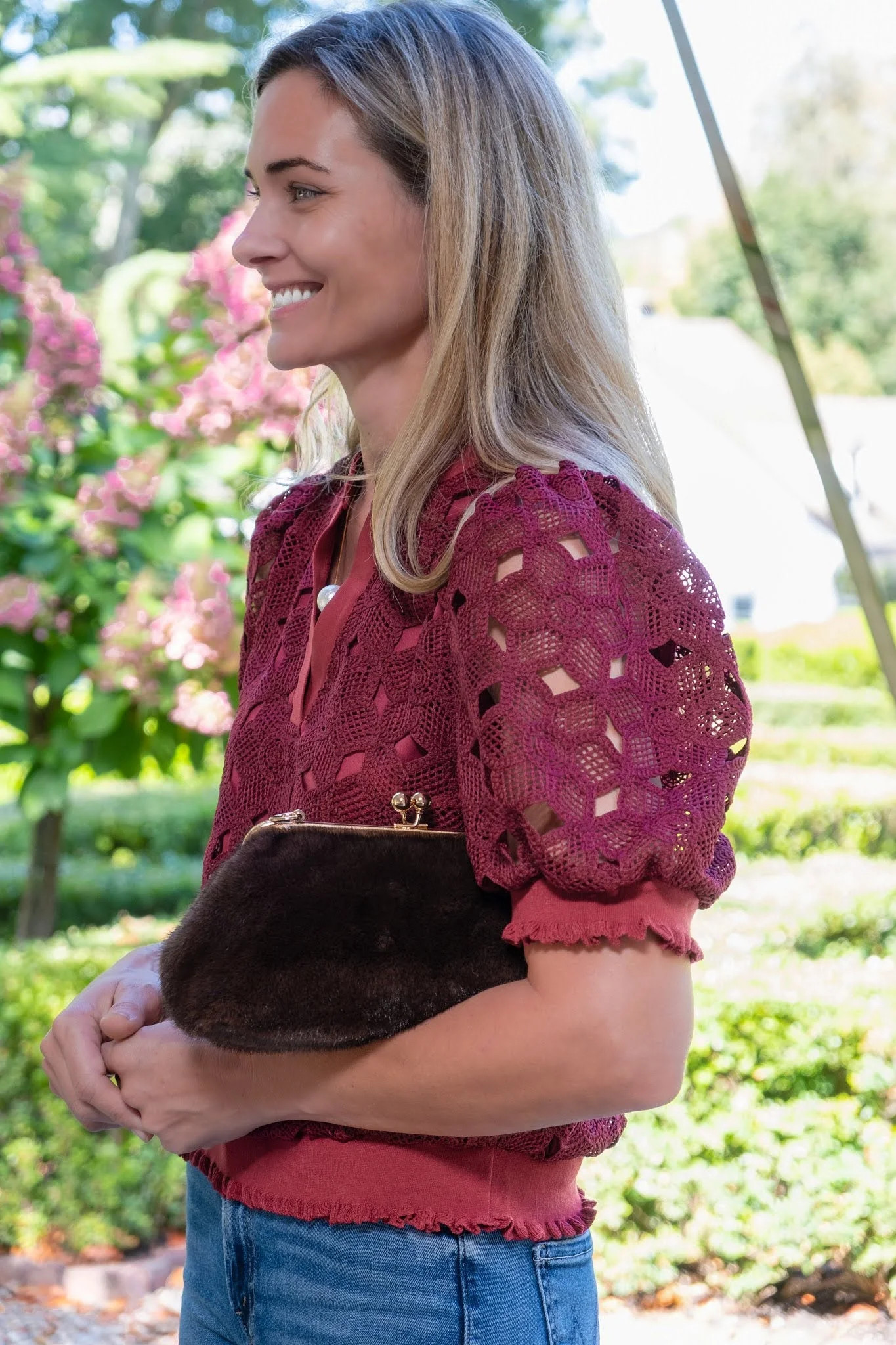 Sarah Faux Fur Clutch | Day to Night Crossbody | Lisi Lerch | Lisi Lerch Inc