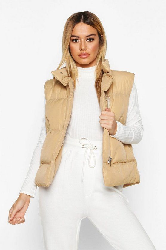 Petite Sleeveless Padded Gilet | Boohoo.com (US & CA)