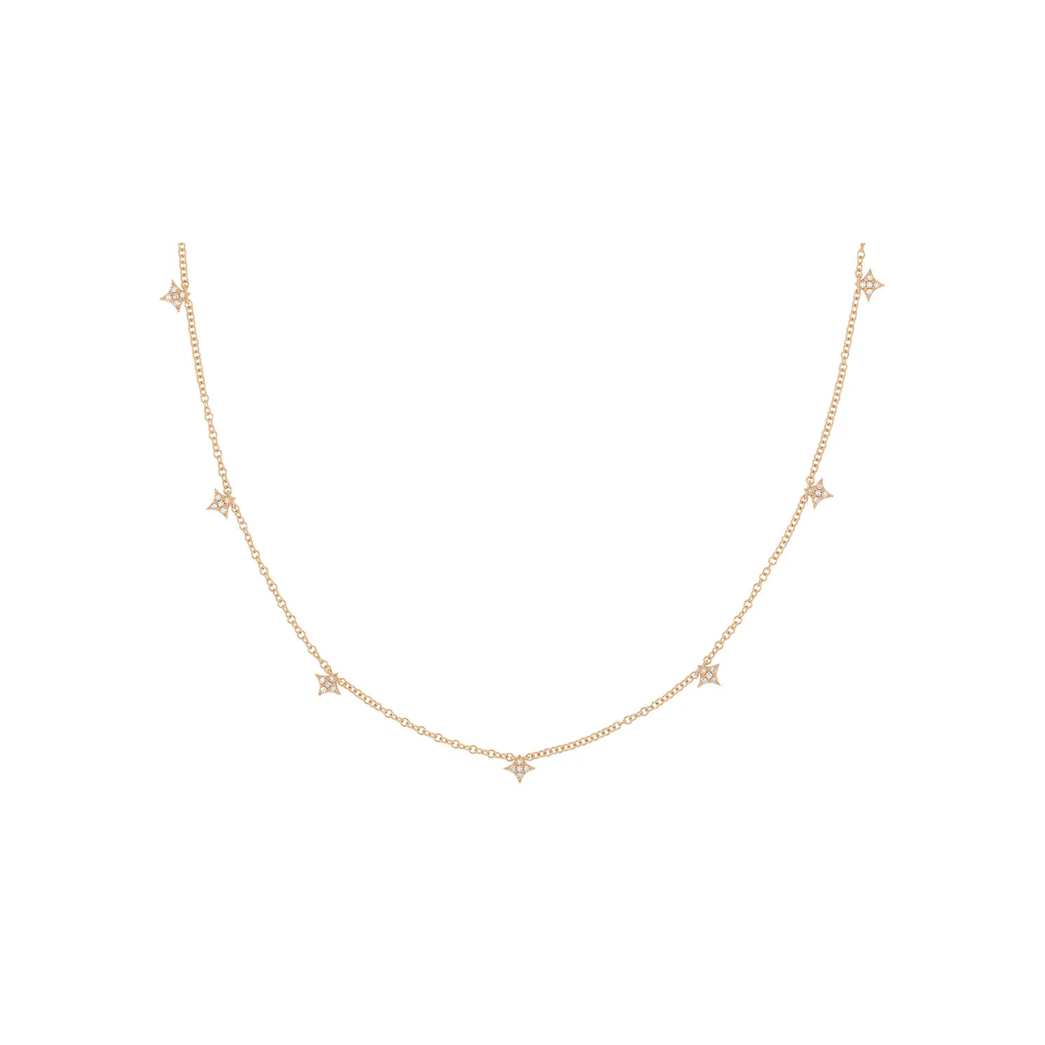 7 Diamond Sparkle Necklace | EF Collection