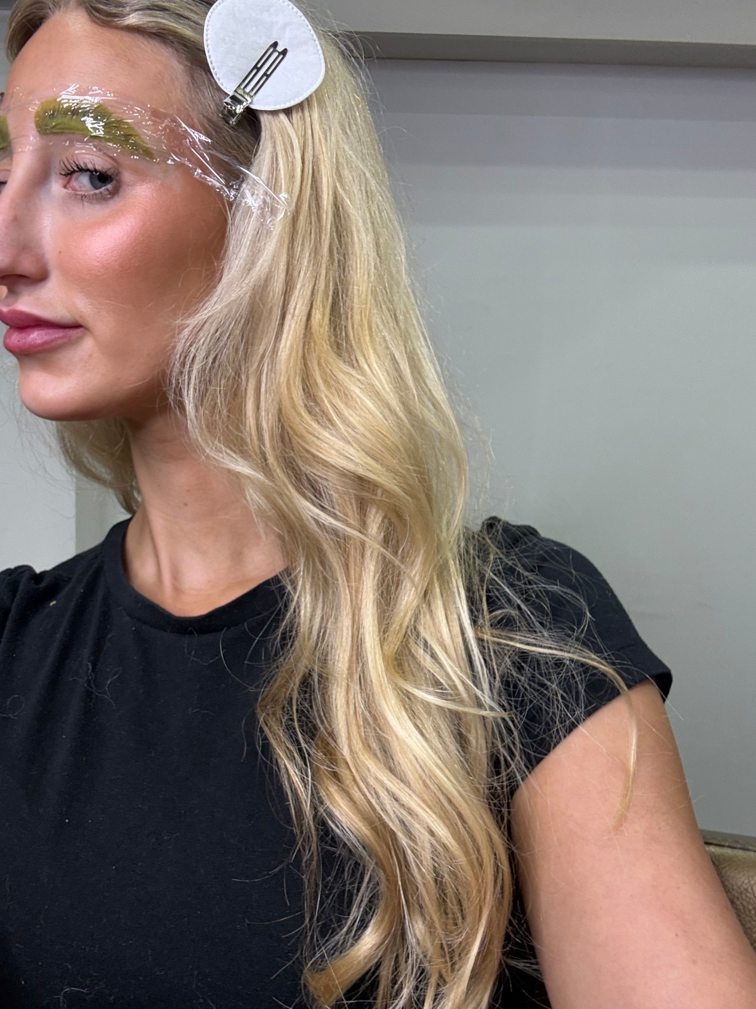 Post mineral removal products my hair is so shiny soft and soo much less brassy! 