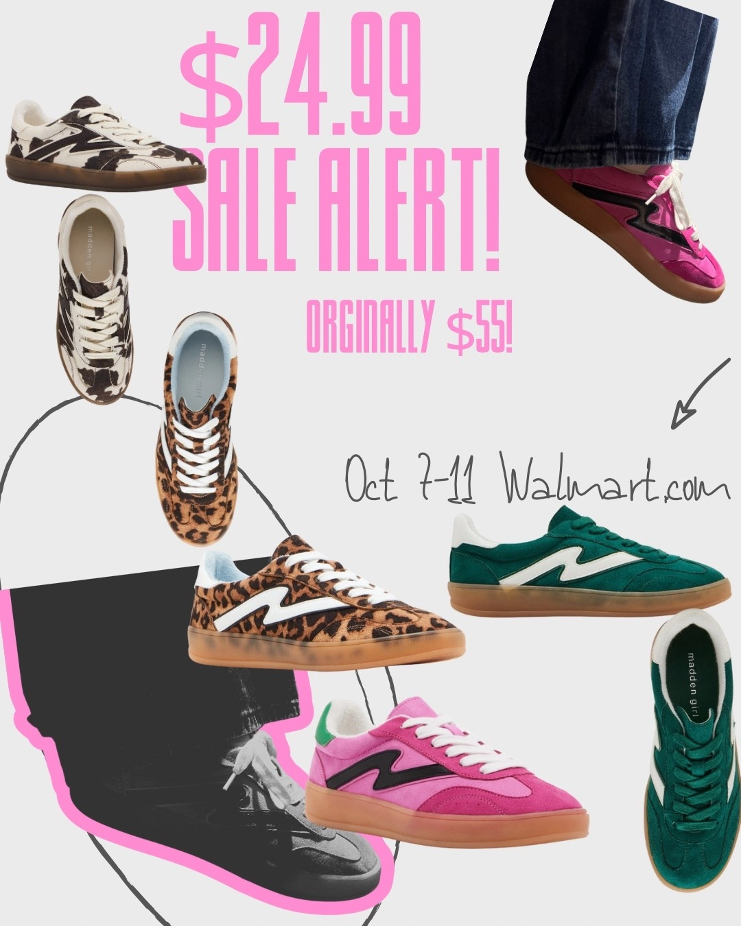 SALE ALERT! These Madden Girl sneakers are the CUTEST addition to any outfit! They come in the best colors and patterns!! Originally $55 on sale for $24.99 now until Oct 11! Grab yours while they are in stock!! 

#LTKSaleAlert #LTKFindsUnder50 #LTKShoeCrush