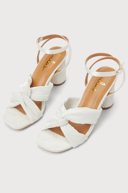 Lulus high heels & pumps, wedding heels, wedding shoes, summer heels, summer sandals, white pumps, neutral pumps, white high heels, white chunky heels, neutral high heels, strappy neutral heels, spring shoes @shop.ltk #liketkit #lulus #lovelulus 🥰 Thanks for being here! 🤍 Xo Christin #LTKstyletip #LTKshoecrush #LTKworkwear #LTKstyletip #LTKcurves #LTKitbag #LTKsalealert #LTKwedding #LTKparties #LTKover40 #LTKfindsunder50 #LTKfindsunder100 #LTKmidsize 