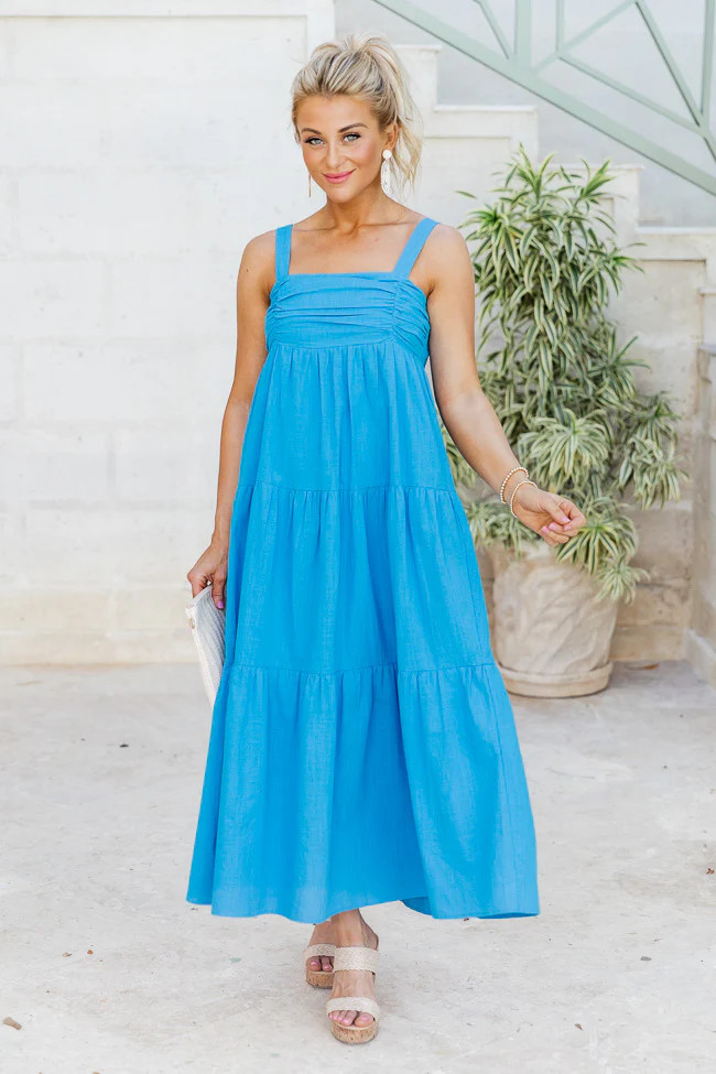 Want You By My Side Bright Cobalt Blue Dress FINAL SALE | Pink Lily