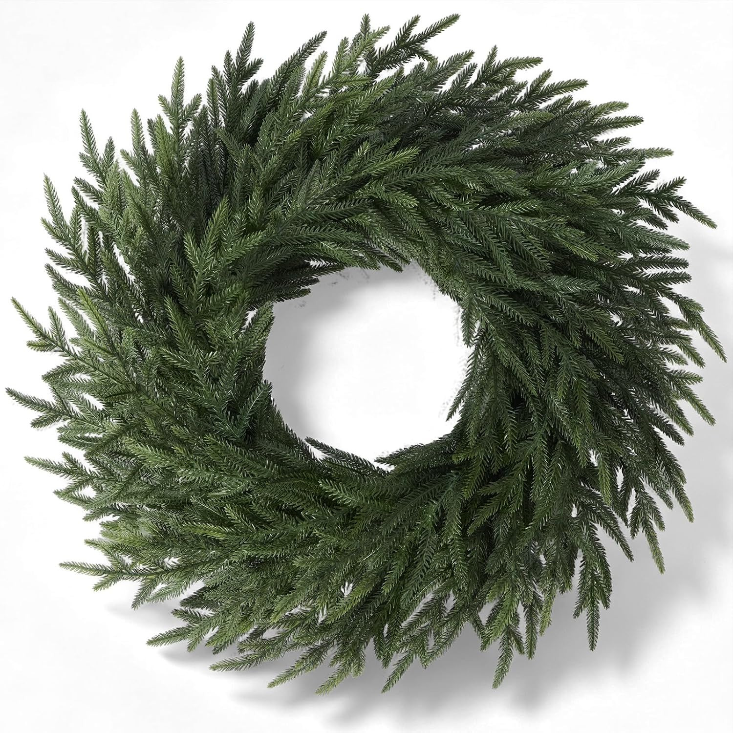 26" Christmas Norfolk Pine Wreath for Front Door (1, Wreath) | Amazon (US)