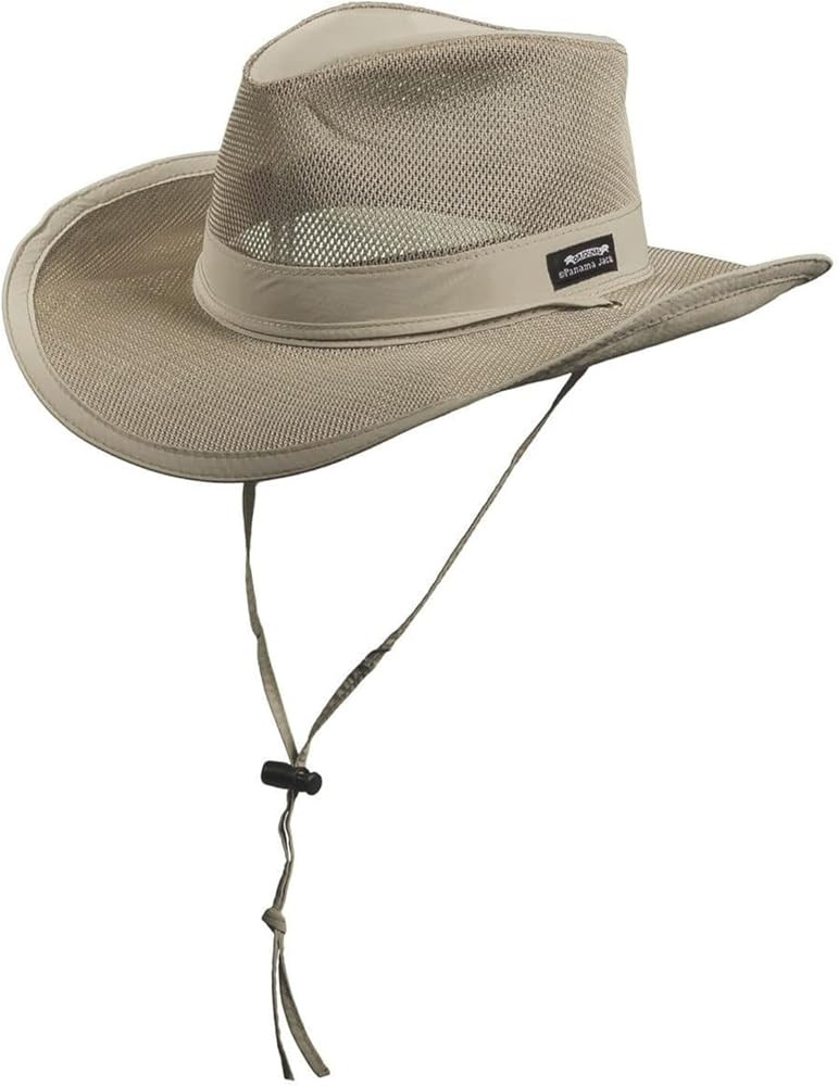 Mesh Crown Safari Men's Sun Hat, 3" Brim, Adjustable Chin Cord, UPF (SPF) 50+ Sunhat Protection | Amazon (US)
