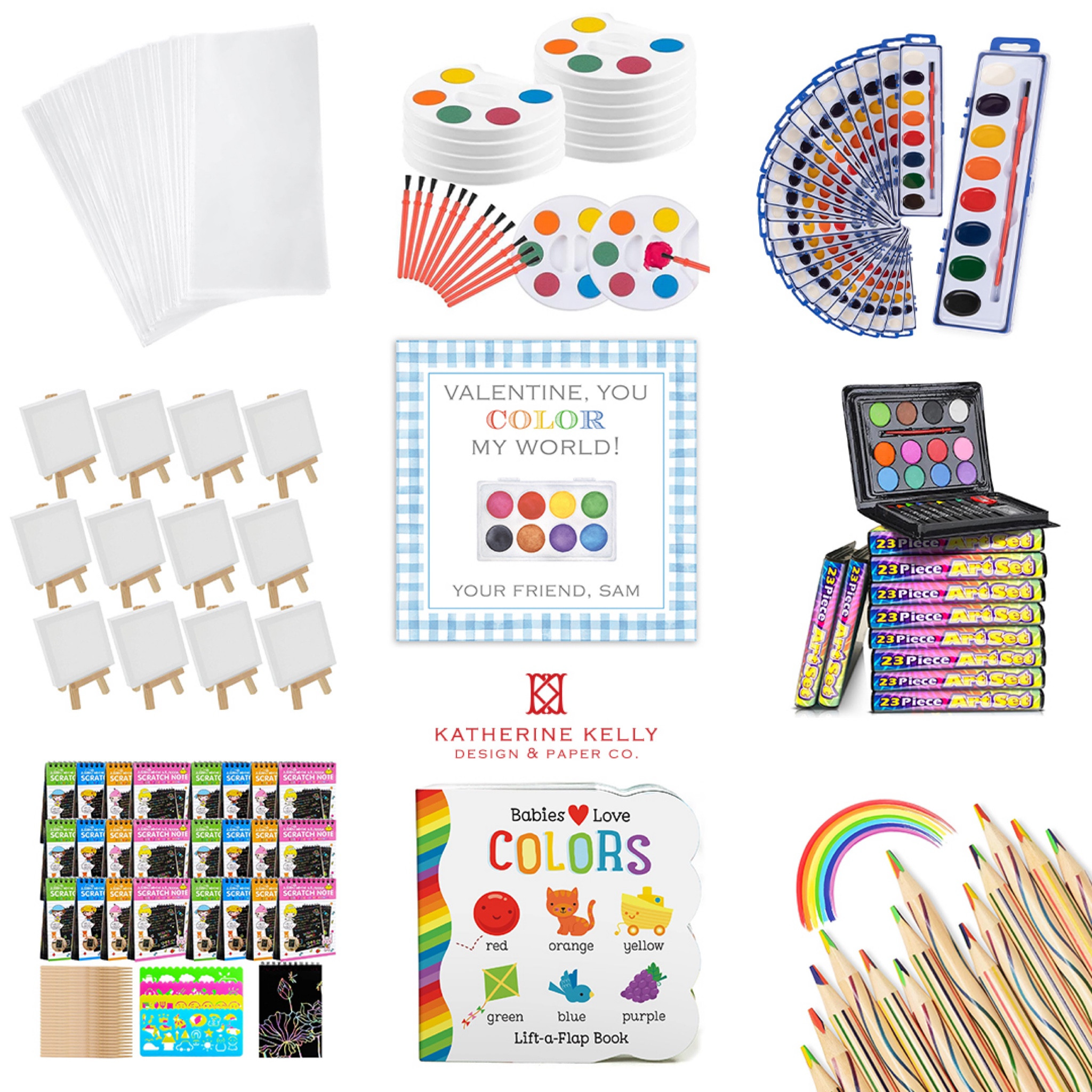 Paint | Primary | Watercolor | Rainbow | Art | Craft | Arts & Crafts | Children’s Valentine’s Day Gift Ideas | Class Valentine | Class Valentine’s Day Gifts | Kid’s Valentines | Kids Valentine | Valentine’s Day Pairing Ideas | Pairings | Pairing Ideas | KKD | Katherine Kelly Design | Vday

#LTKGiftGuide #LTKSeasonal #LTKparties