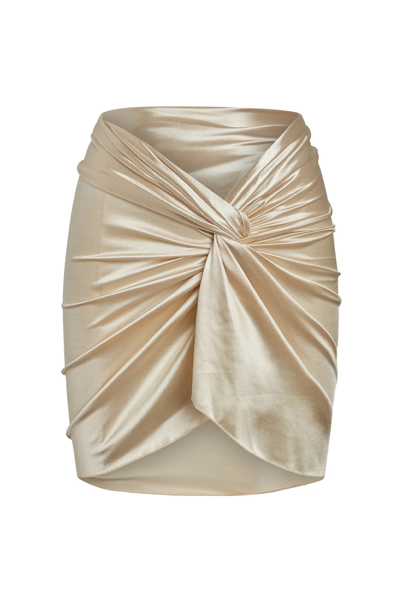 Andros Mini Sarong - Champagne Shiny Jersey | Monday Swimwear
